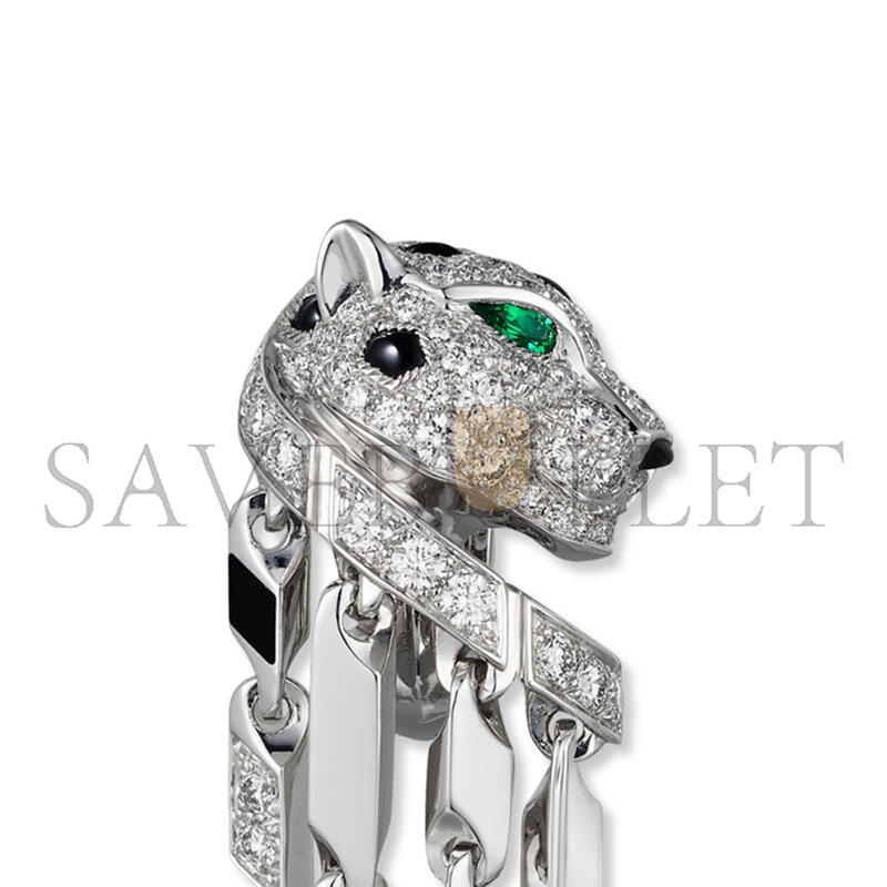 CARTIER PANTHÈRE DE EARRINGS SMALL MODEL PAVED REF. H8000780